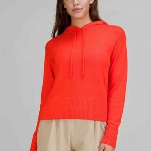 Lululemon Double Knit Sweater Hoodie Orange XS/S